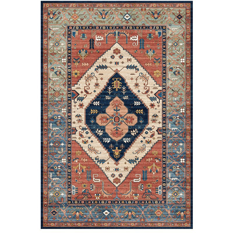 Vintage Floral Medallion Area Rug