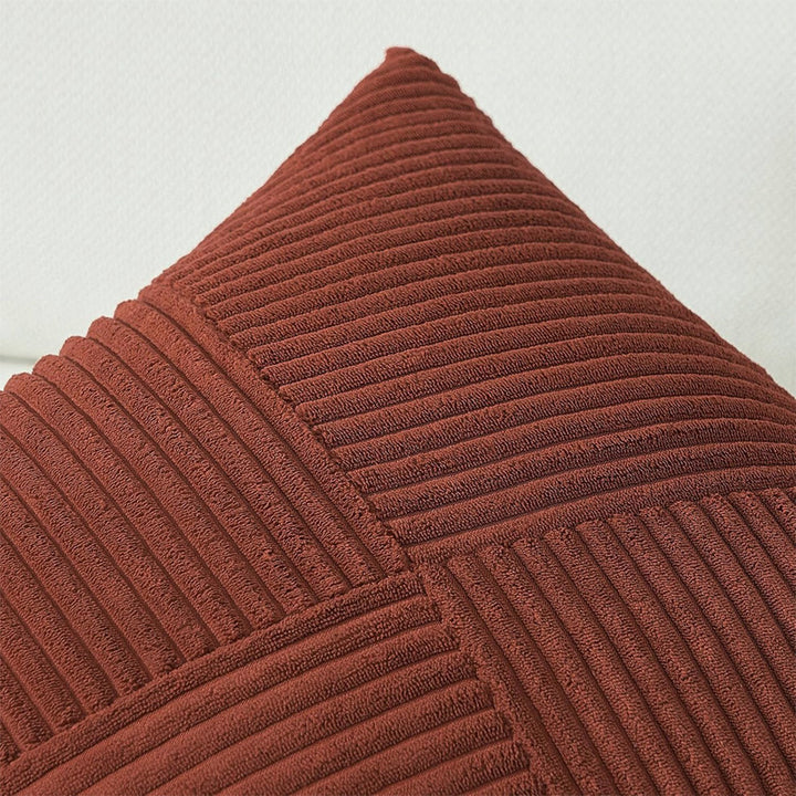 Textured Ribbed Throw Pillow