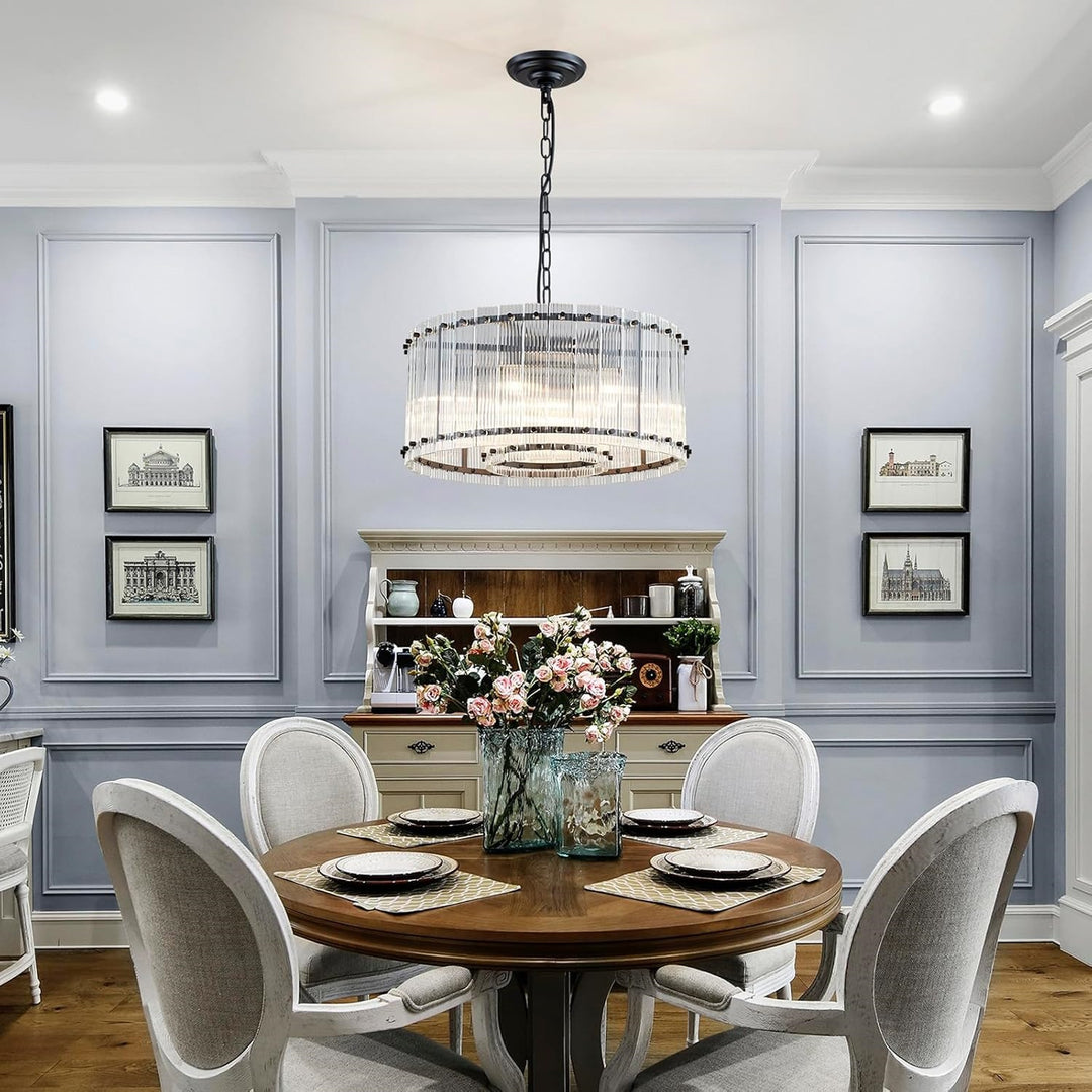 Modern Artisan Crystal Pendant Light