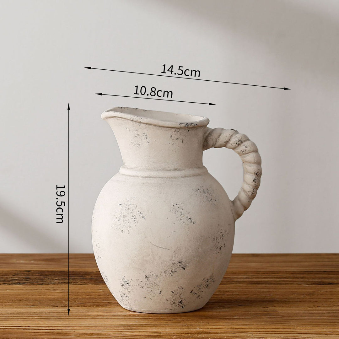 Elegant and Rustic Ceramic Carafe