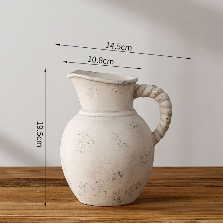 Elegant and Rustic Ceramic Carafe