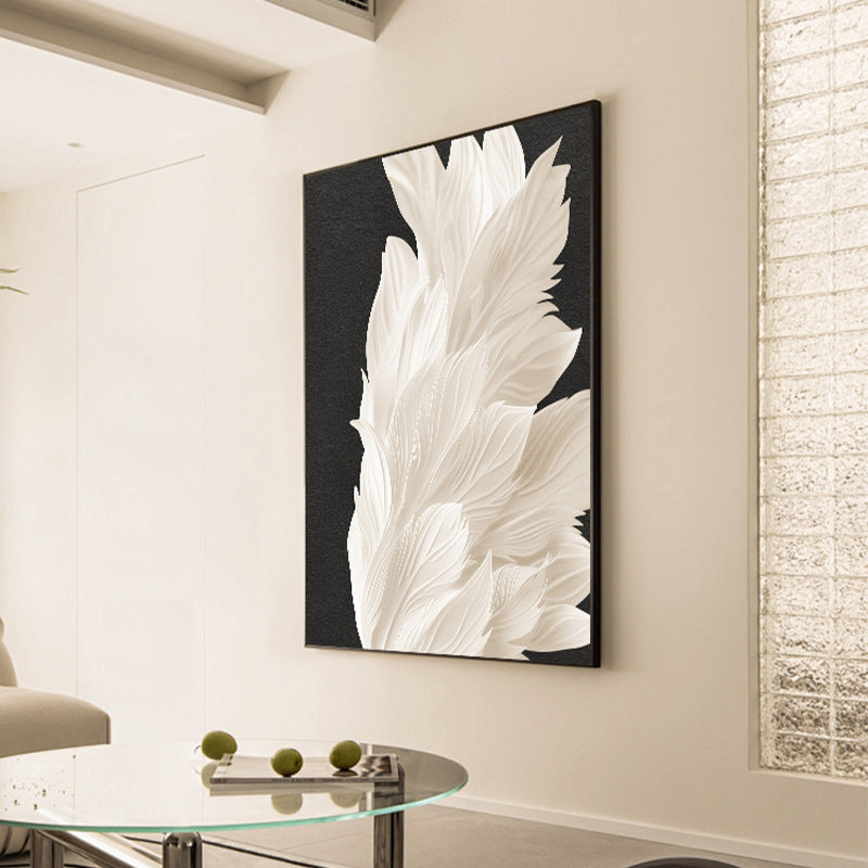 Elegant Floral Textured Wall Art