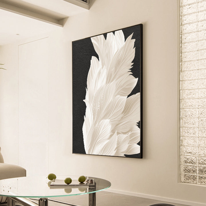 Elegant Floral Textured Wall Art