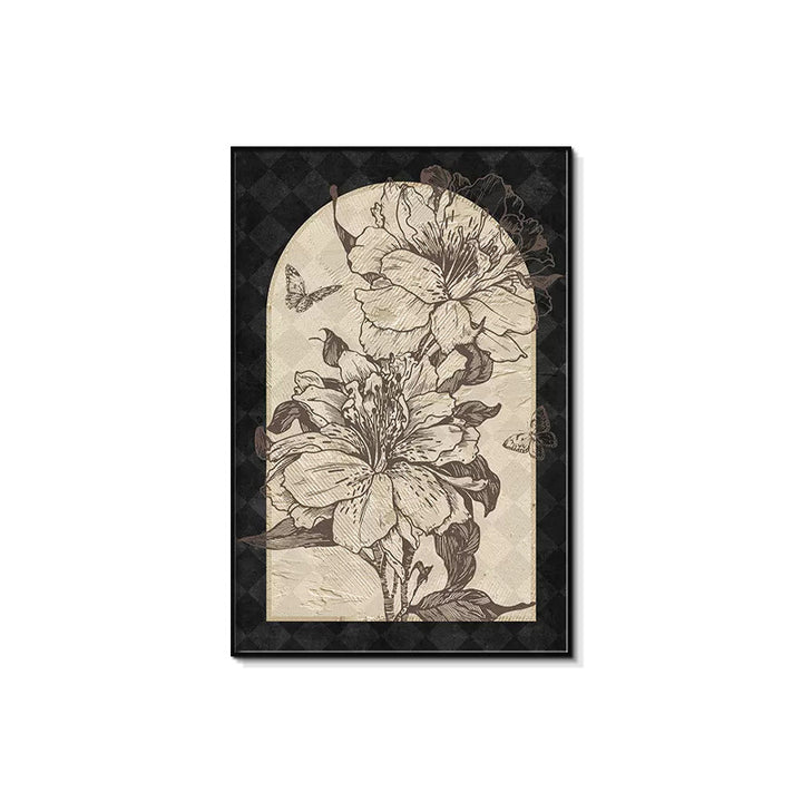 Floral Pattern Framed Wall Art