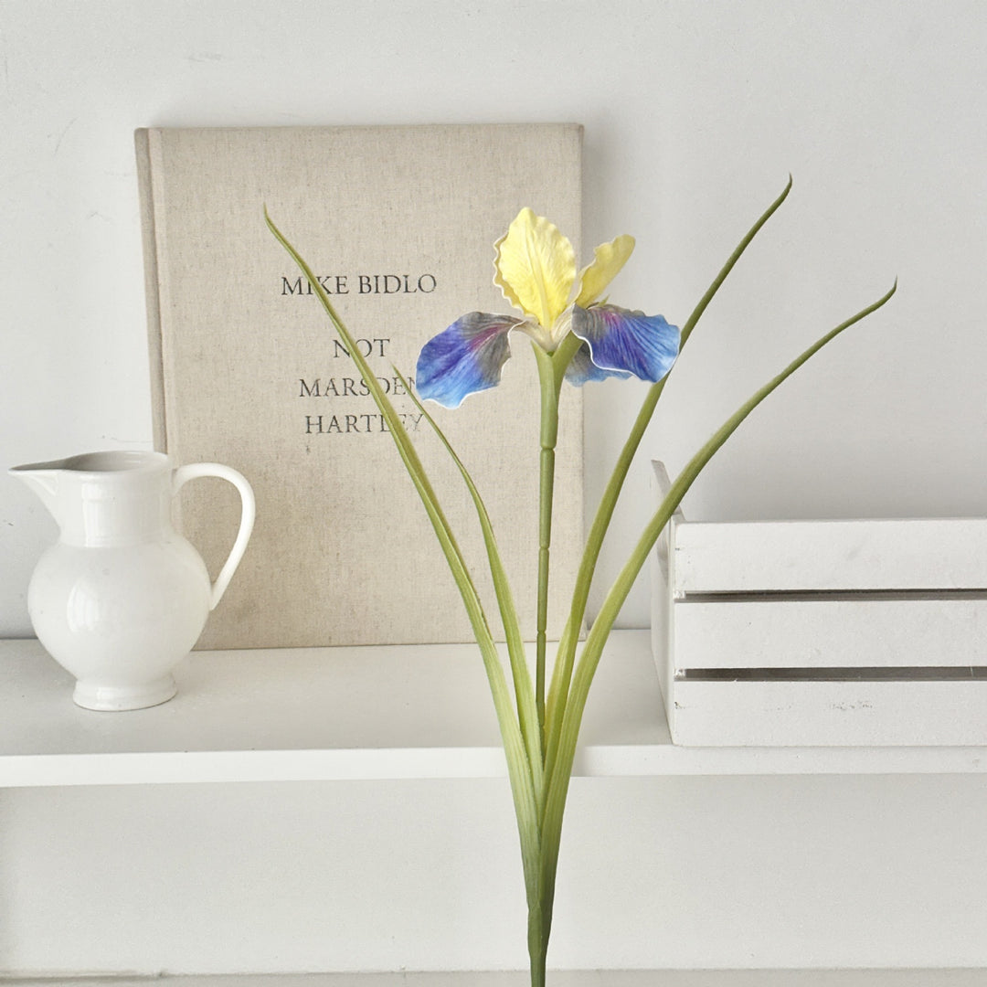 Elegant Faux Iris Floral Arrangement