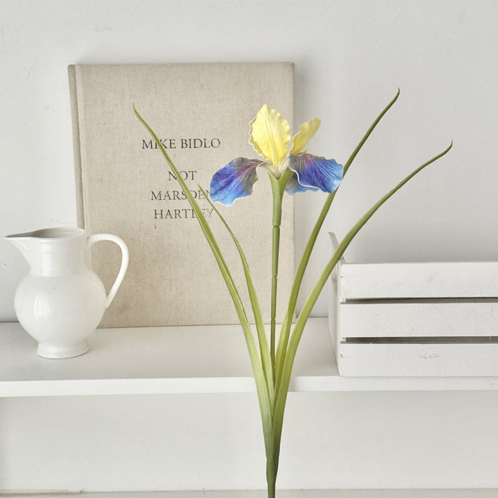 Elegant Faux Iris Floral Arrangement