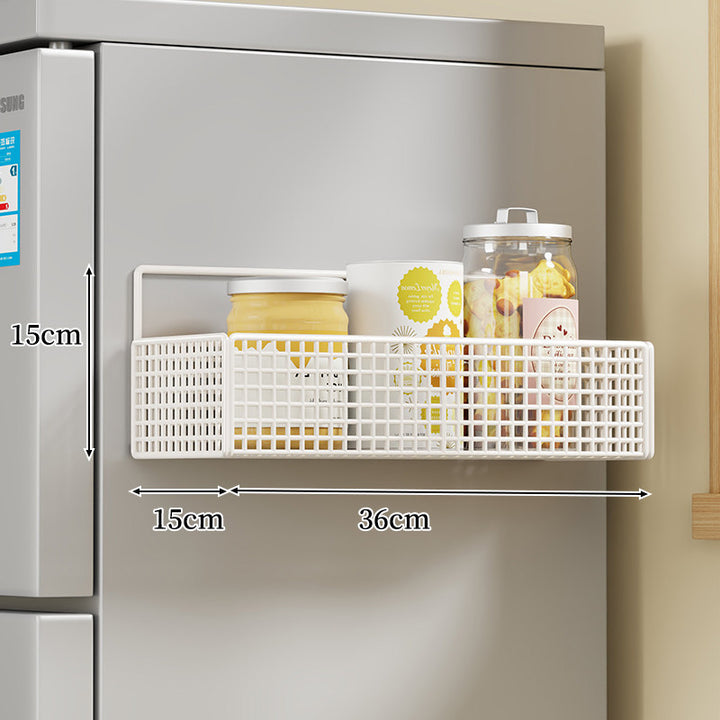 Over-Door Two Tier Metal Mesh Hanging Kitchen Storage Basket Organizer with Hooks