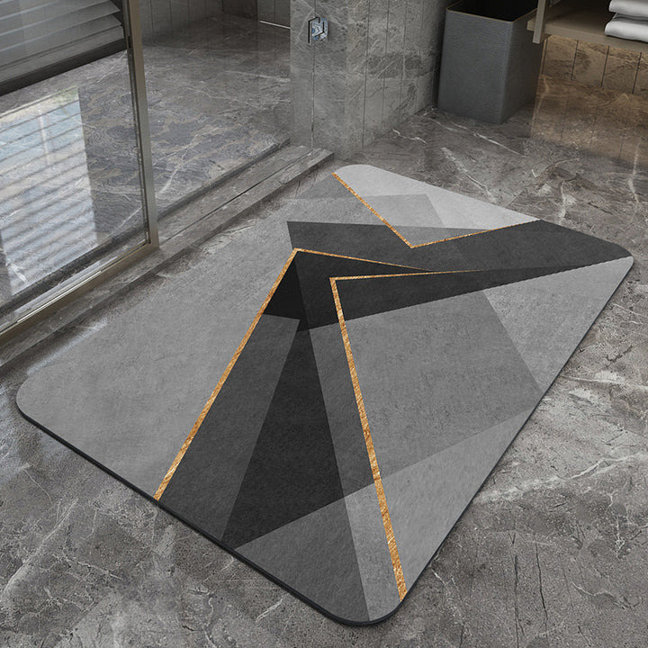 Modern Geometric Bath Mat
