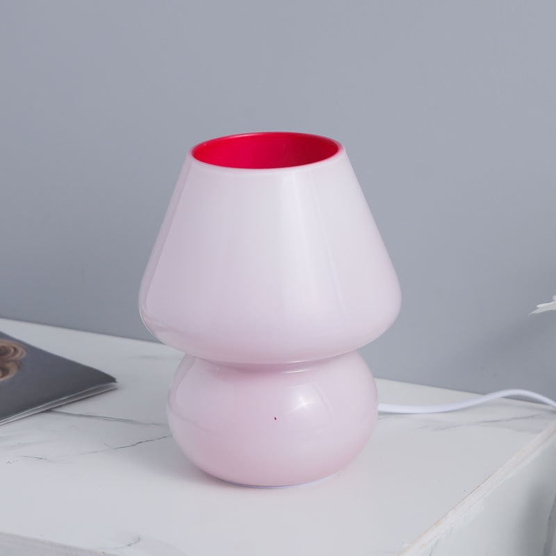 Glass Mosaic Mushroom Table Lamp
