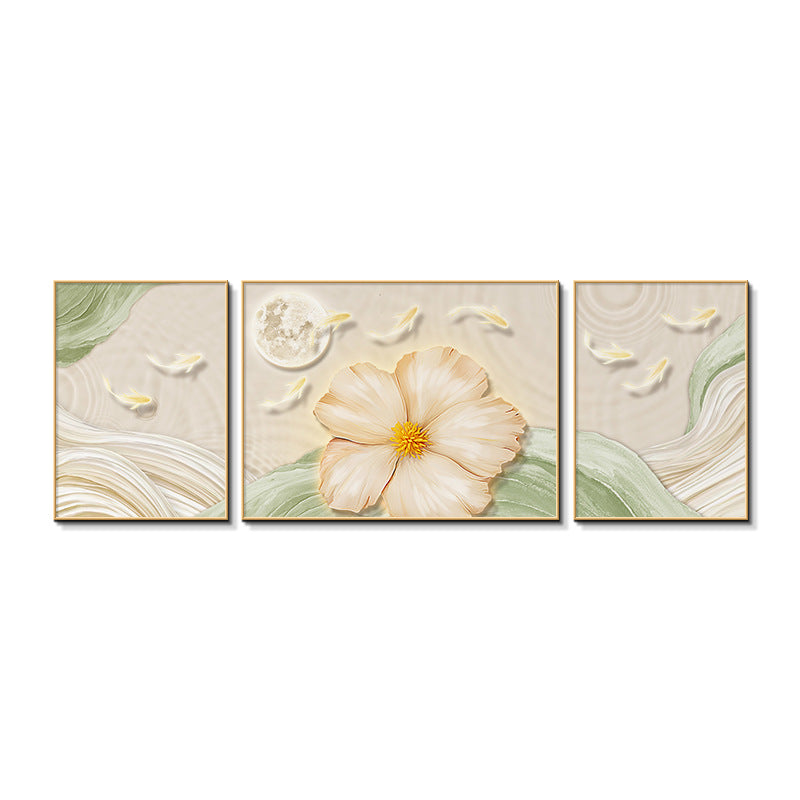 Elegant Floral Triptych Canvas Art