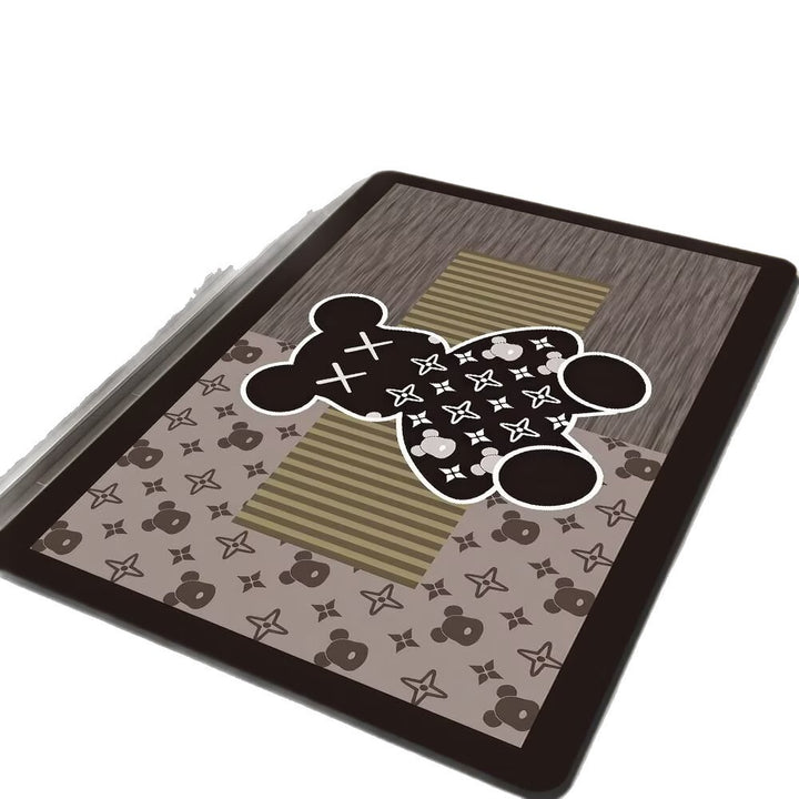 Geometric Hexagonal Pattern Bath Mat