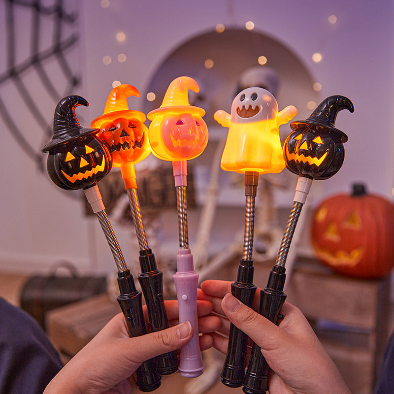 Creative Halloween Deco Candle with Pumpkin Motif