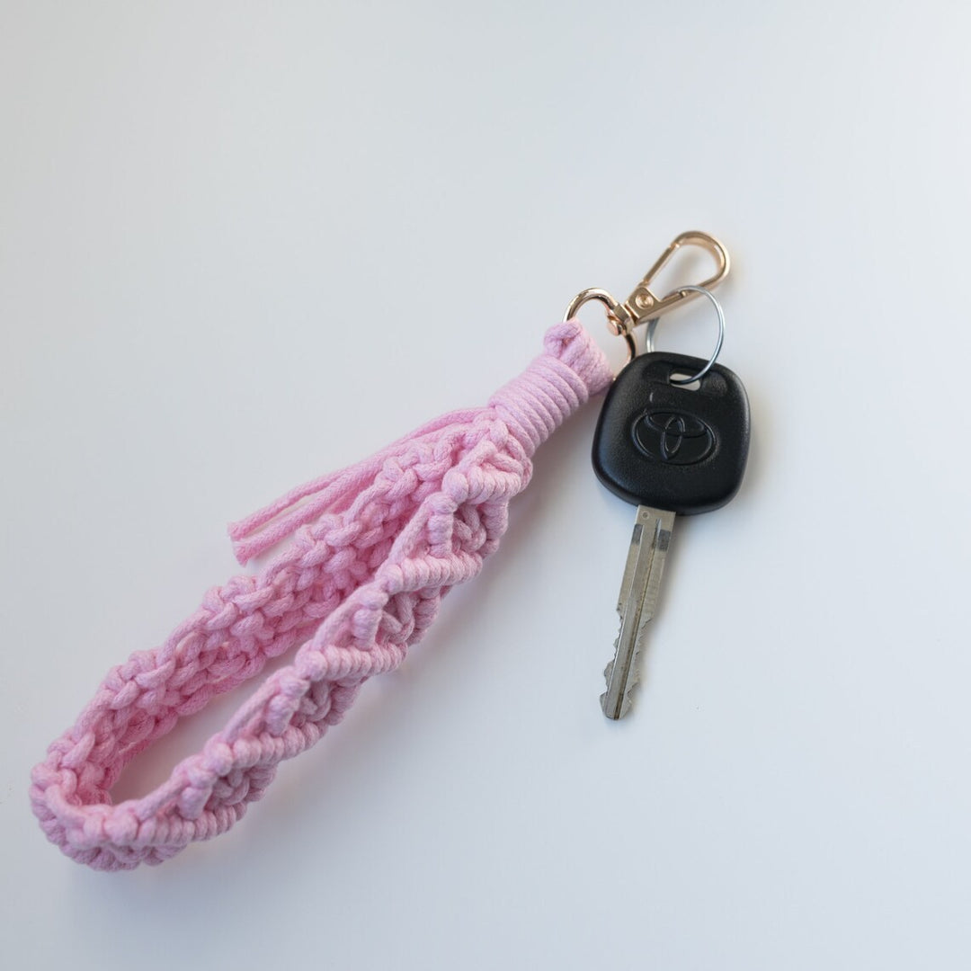 Macrame Keychain Holder