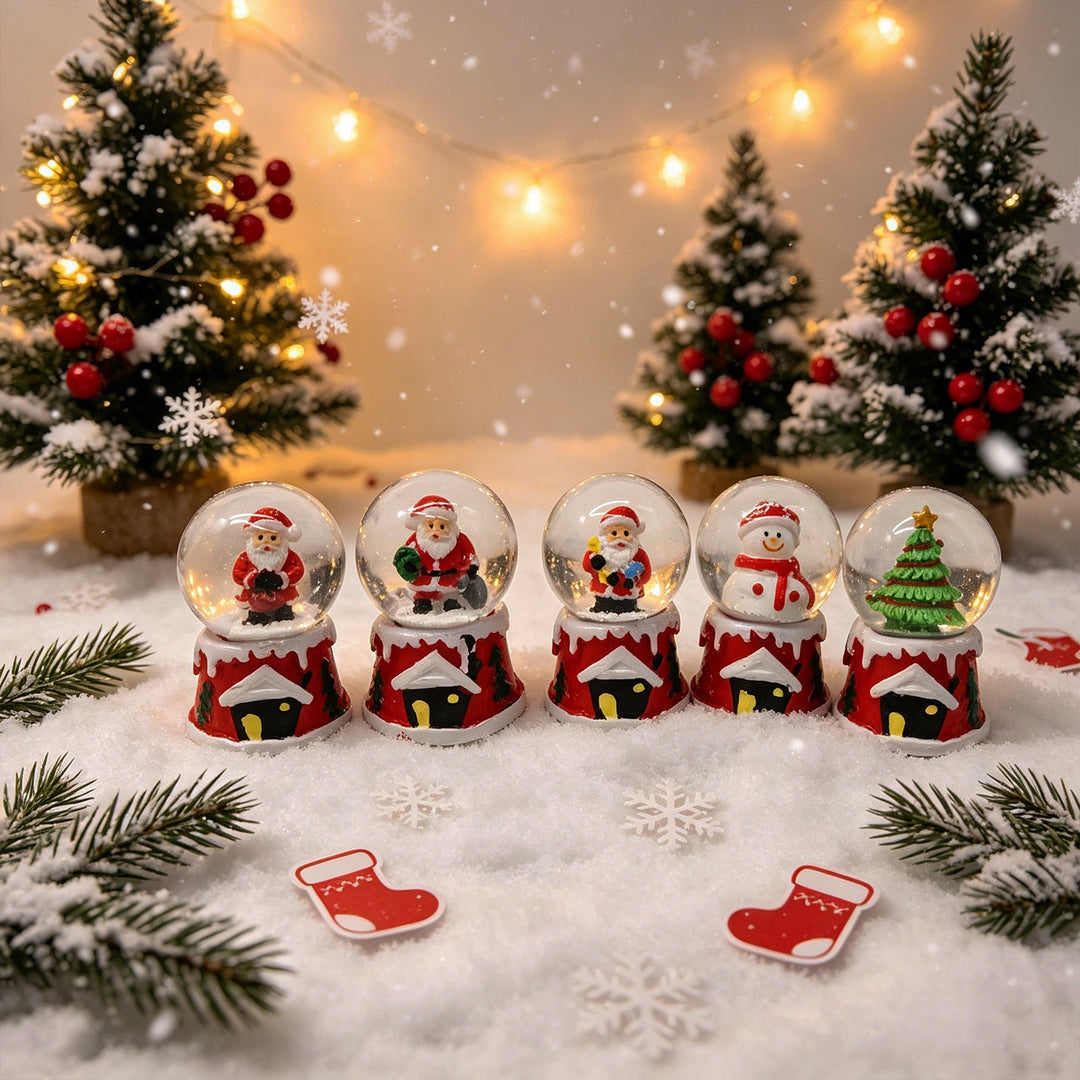 Magical Christmas Snow Globe Figures
