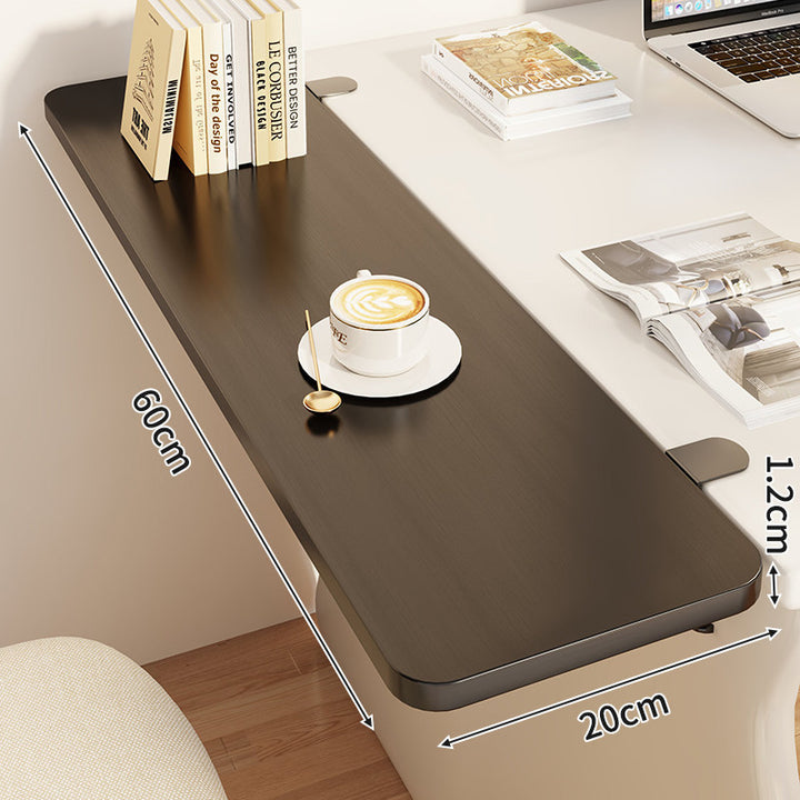 Compact Foldable Clip-On Desk-Edge Shelf