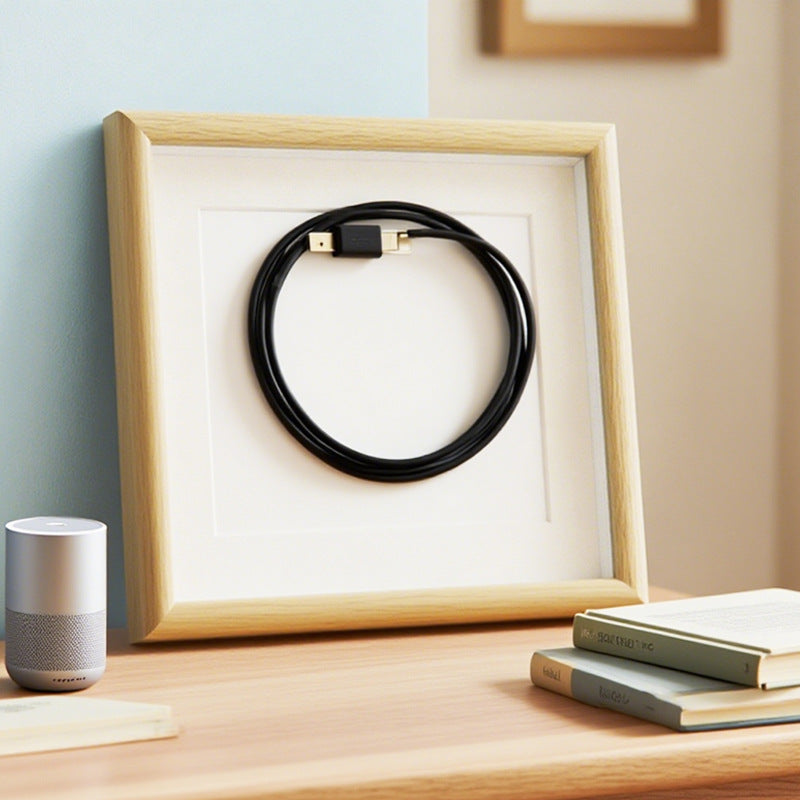 Artistic Framed Decorative Cable Display