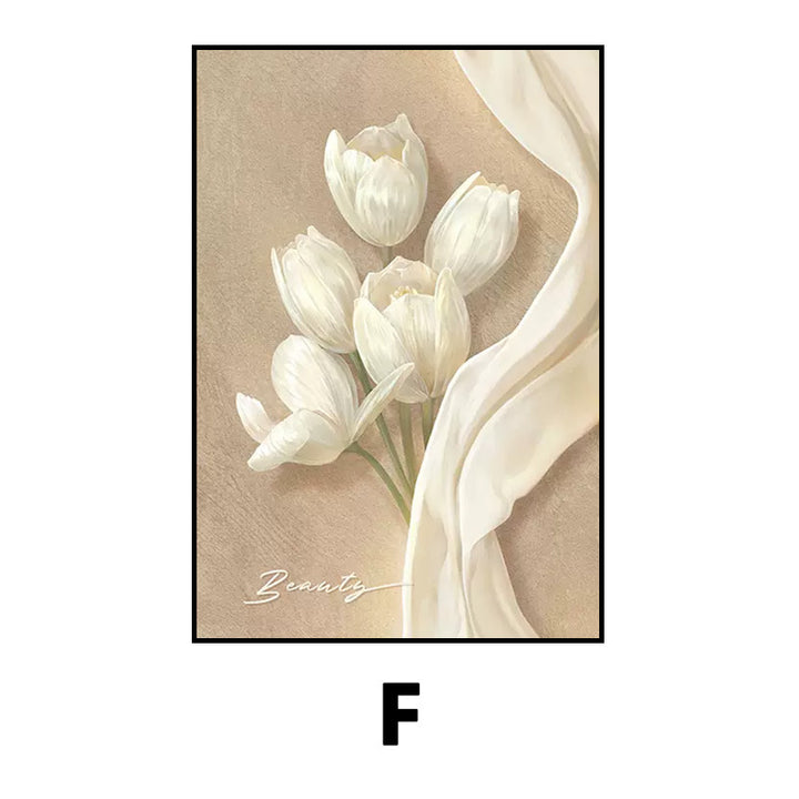 Elegant Floral Relief Artwork