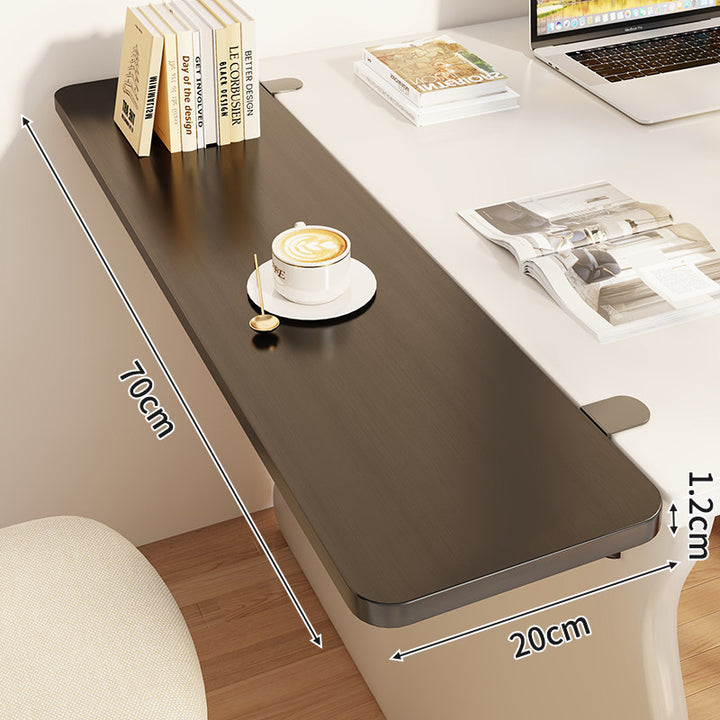 Compact Foldable Clip-On Desk-Edge Shelf