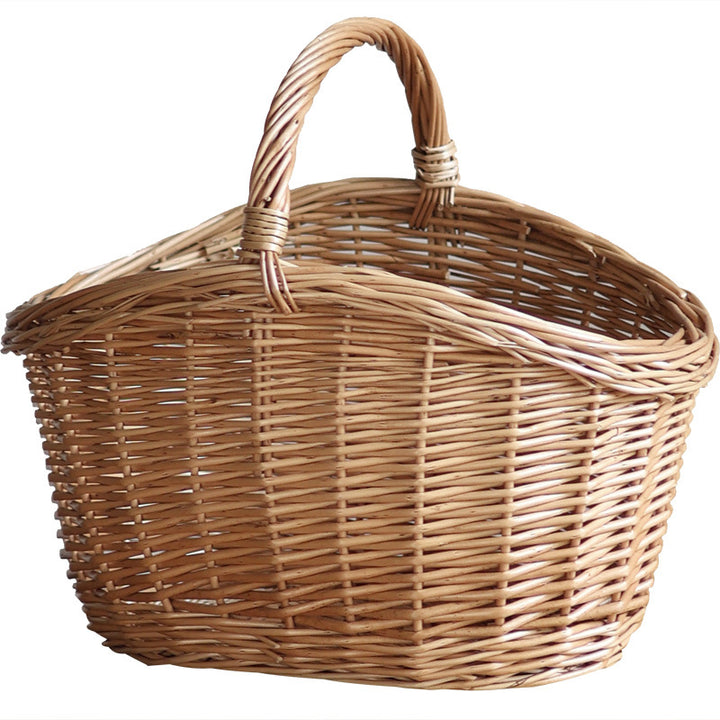 Storage basket made of natural rattan