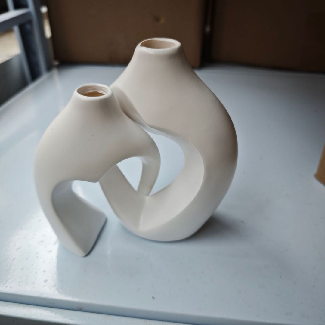 Heart-Shaped Ceramic Vase