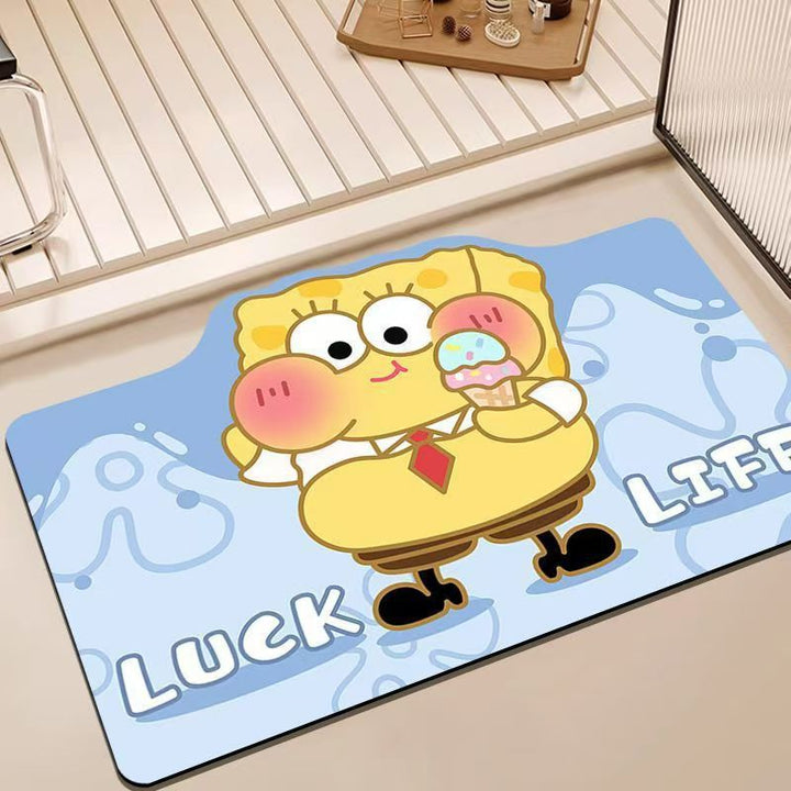 Cartoon Character Themed Bath Mat
