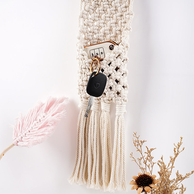 Macramé Wall Pocket Organizer
