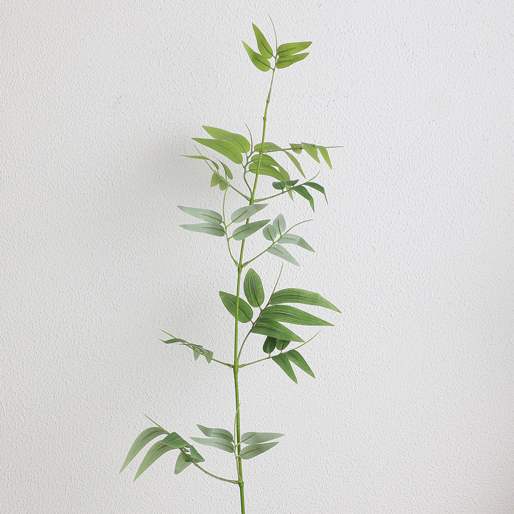 Natural artificial branch with intricately detailed leaves