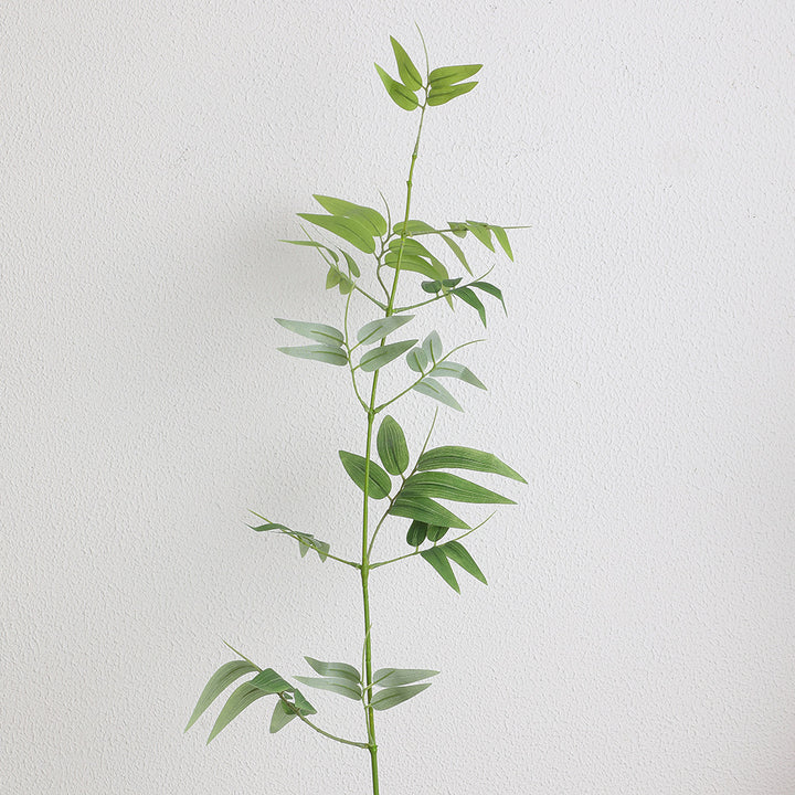 Natural artificial branch with intricately detailed leaves