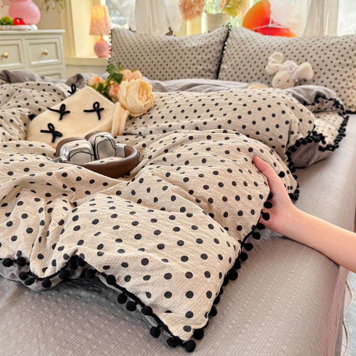 Playful Polka Dot Duvet Cover Set