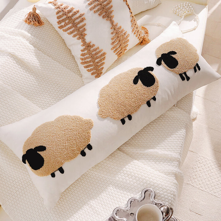 Decorative Sheep-Themed Throw Pillow