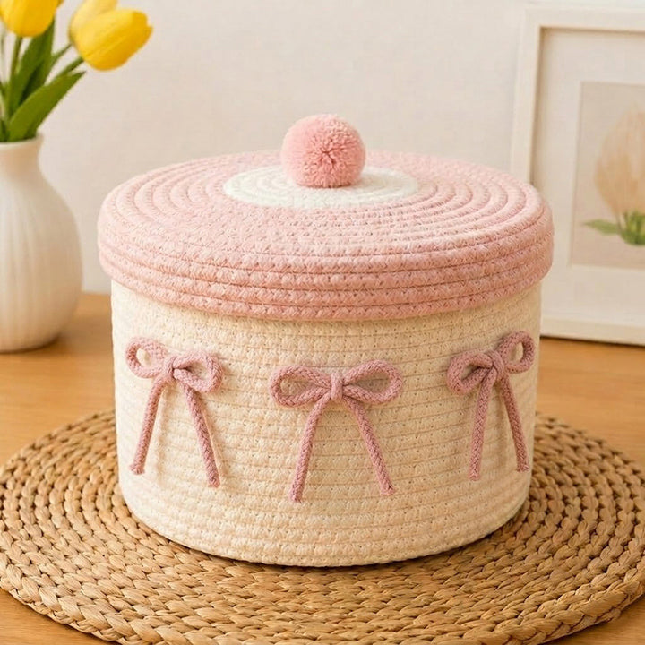 Decorative Knitted Storage Container