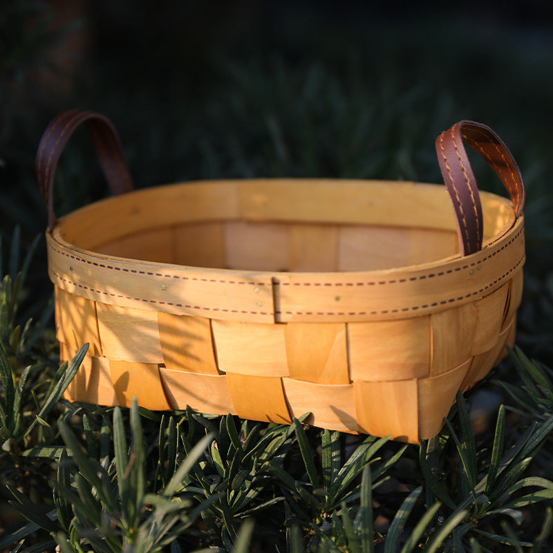 Handcrafted Natural Woven Storage Basket