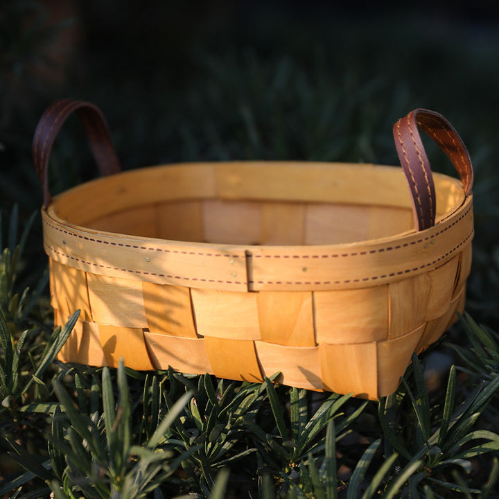 Handcrafted Natural Woven Storage Basket