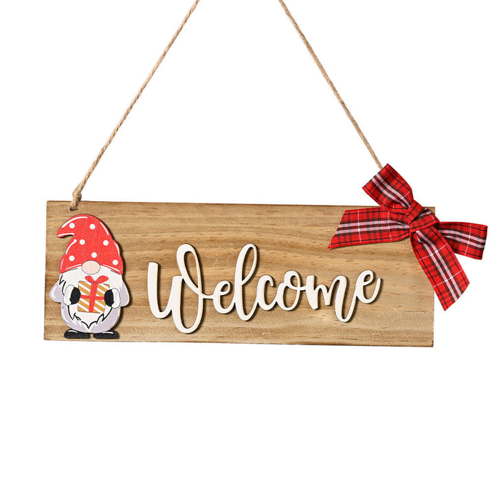 Welcome sign made of wood