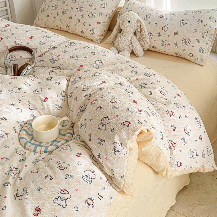 Playful Cartoon-Themed Quilt Set1792692868