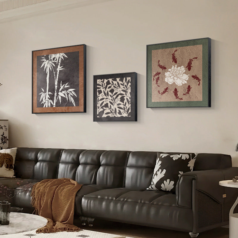 Framed Botanical Leaf Wall Art