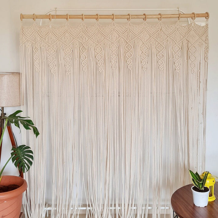 Macrame Room Divider Curtain