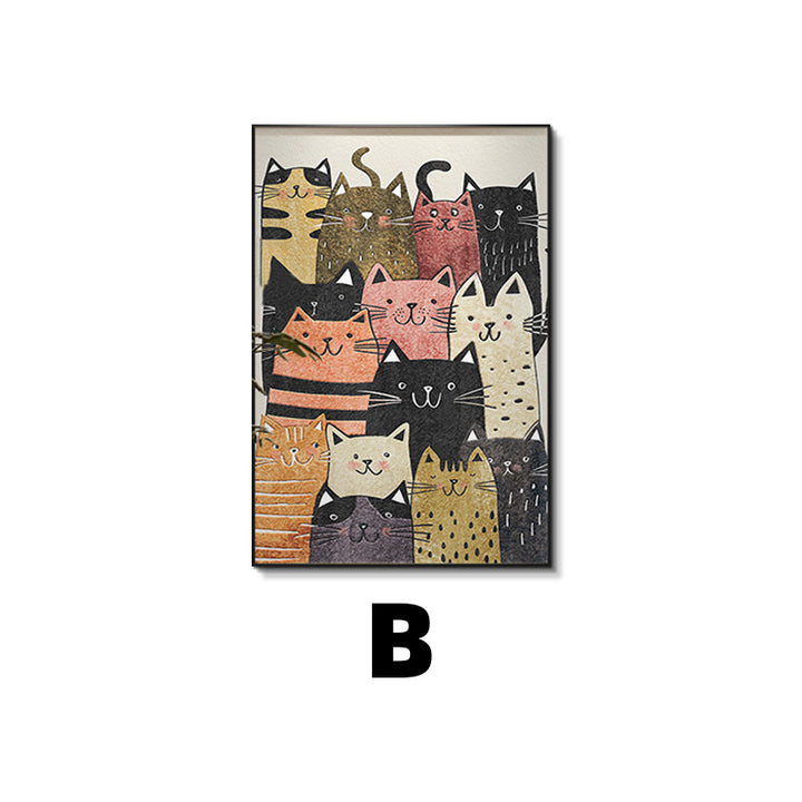Cat-Themed Framed Wall Art