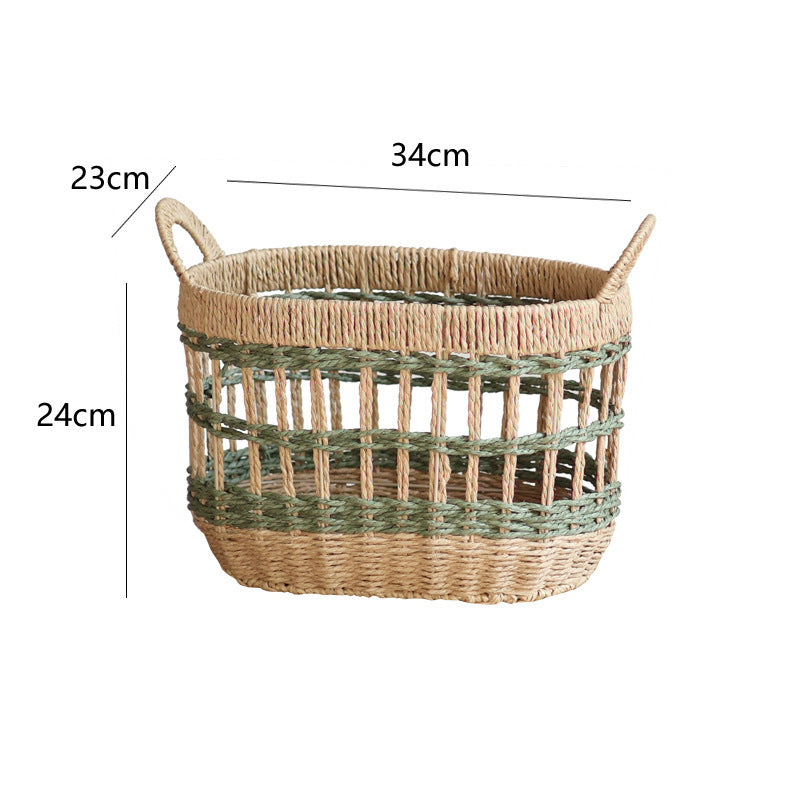 Handwoven storage basket