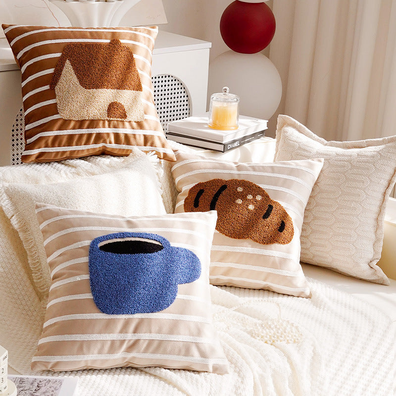 Decorative Croissant Accent Pillow