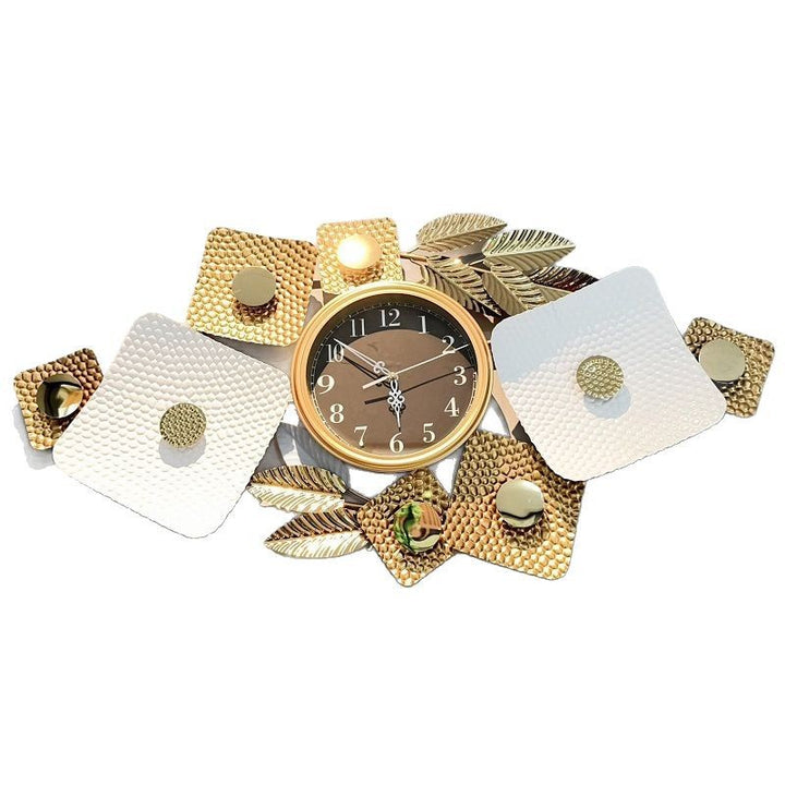 Contemporary Floral Wall Clock Sculpture
