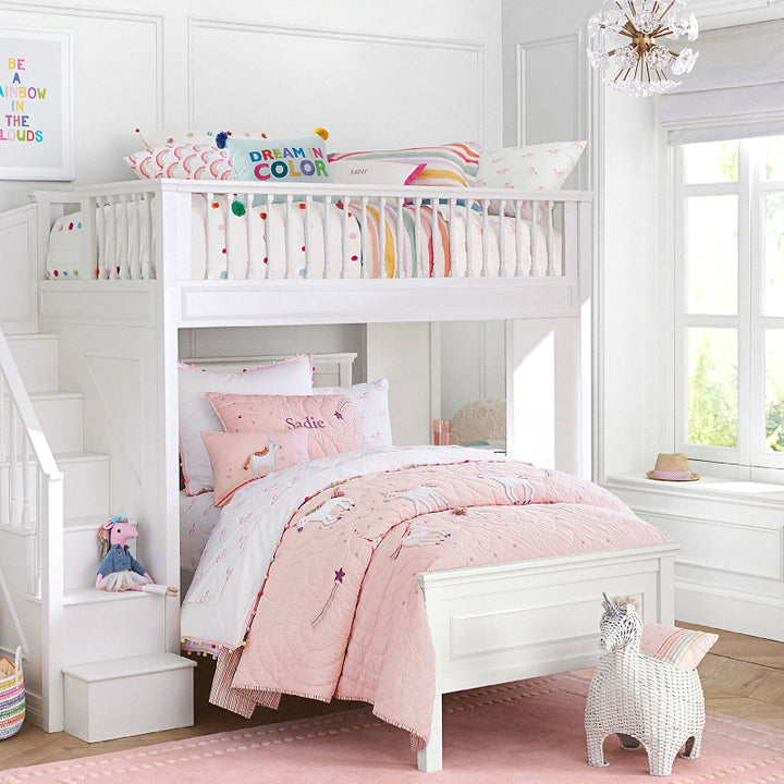 Playful decoration basket in unicorn design
