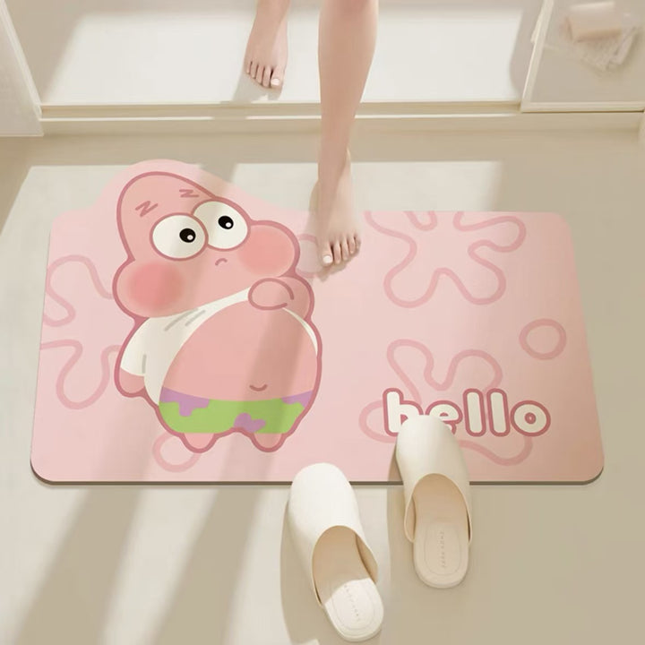 Cartoon Character Themed Bath Mat