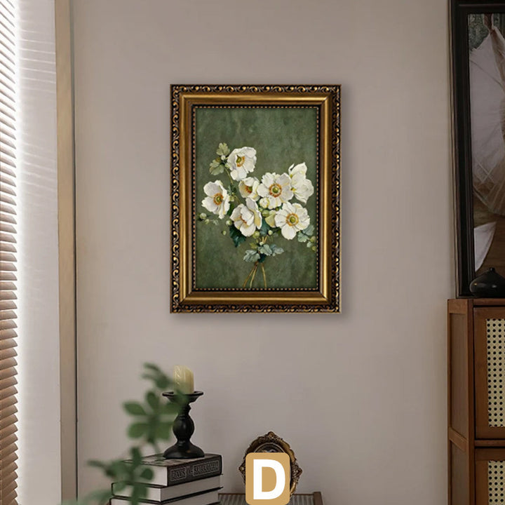 Elegant Framed Floral Art Print