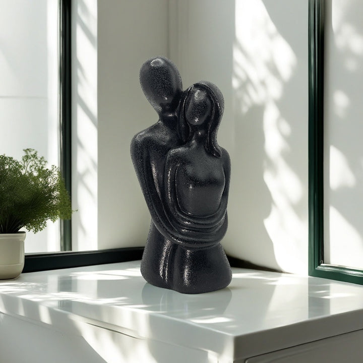 Romantic Couple Embrace Sculpture