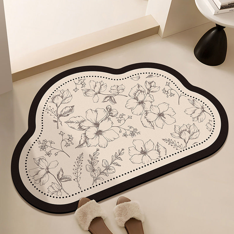 Floral-Printed Bath Runner