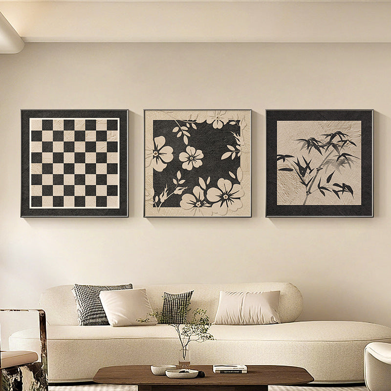 Abstract Line Art Framed Wall Decor