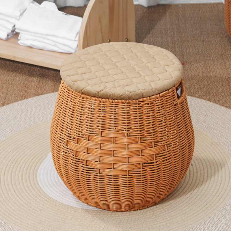 Woven Storage Ottoman