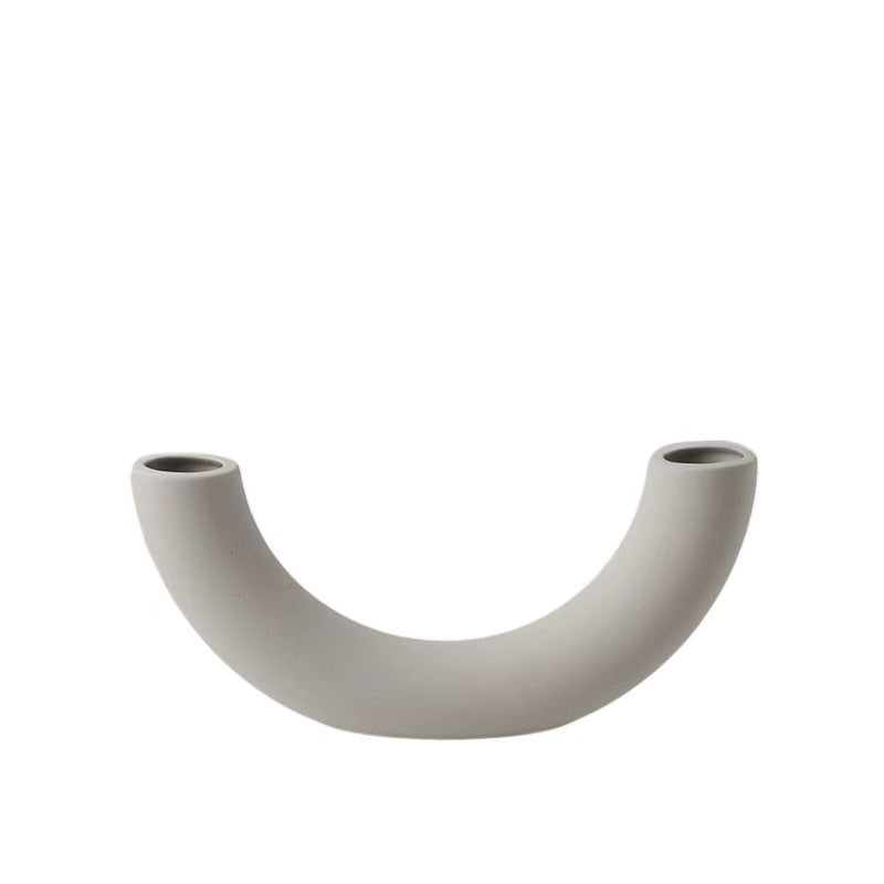 Modern Abstract Ceramic Candle Holder