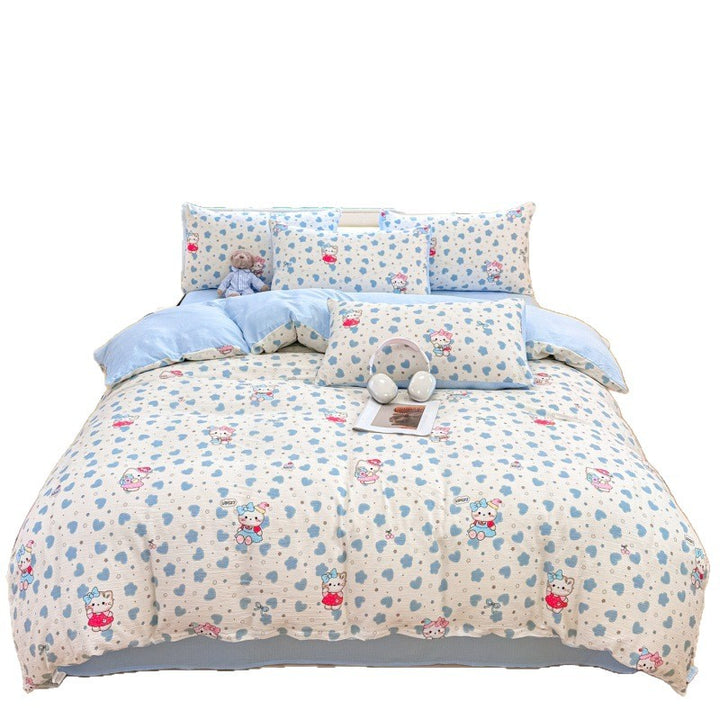 Whimsical Cartoon-Themed Duvet Cover Set
